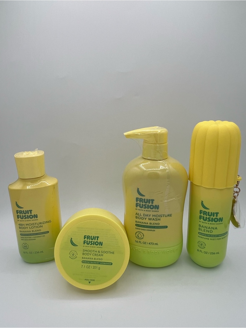 Bath & Body Works Banana Blend Moisturizing Bath & Body Set -NWT